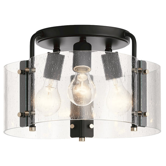 Kichler Thoreau Light Semi Flush, Black