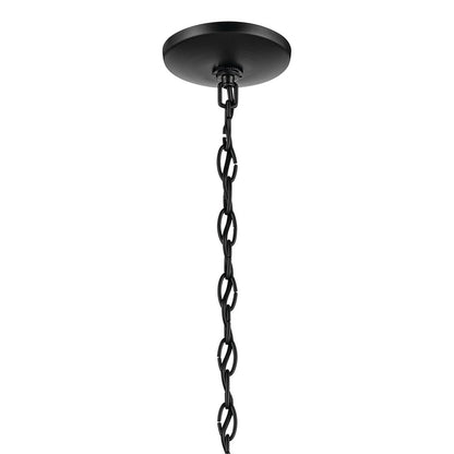 Kichler Jolie 5 Light Chandelier, Black/Clear Satin Etched