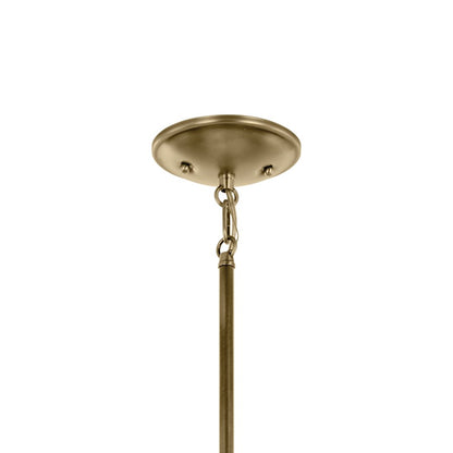 9 Light 26.5" Large Chandelier, Brass