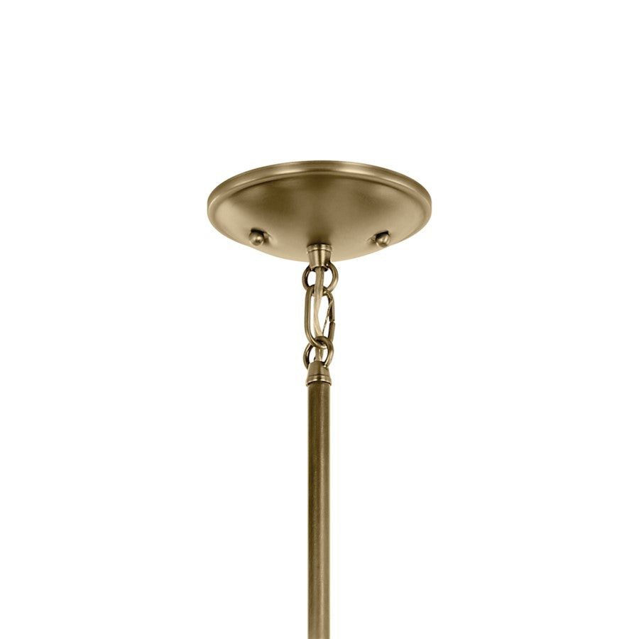 1 Light Bell 11.25" Mini Pendant, Brass