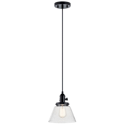 1 Light Mini Pendant, Black