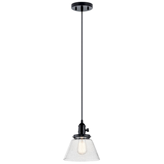 1 Light Mini Pendant, Black