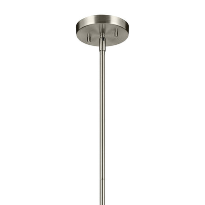 1 Light Dome 11" Pendant, Brushed Nickel