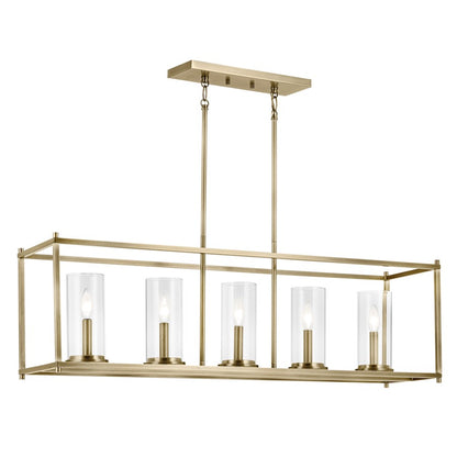 13.5" Chandelier Single Brass