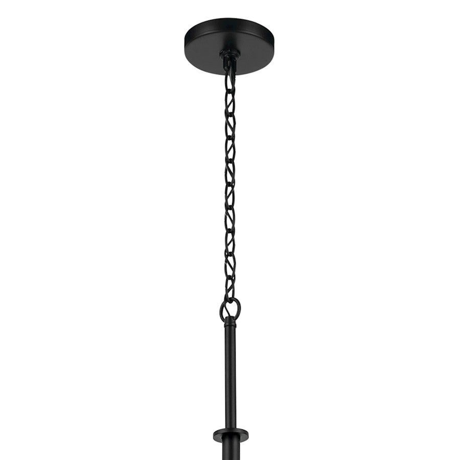 Kichler Crosby 9 Light 32.5" Chandelier 2 Tier Large, Black/Clear - 44014BK