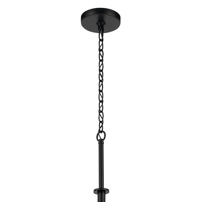 Kichler Crosby 9 Light 32.5" Chandelier 2 Tier Large, Black/Clear - 44014BK