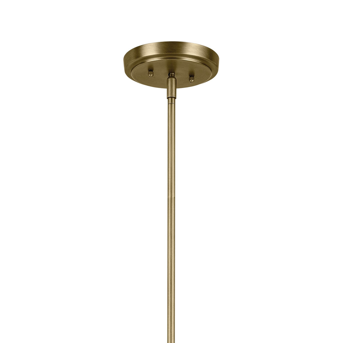 Kichler Winslow 44in 8-Light Chandelier | Industrial Natural Brass and Clear Seeded Glass | Dining Room | 20 x 44 x 14 in | Model 44035NBR