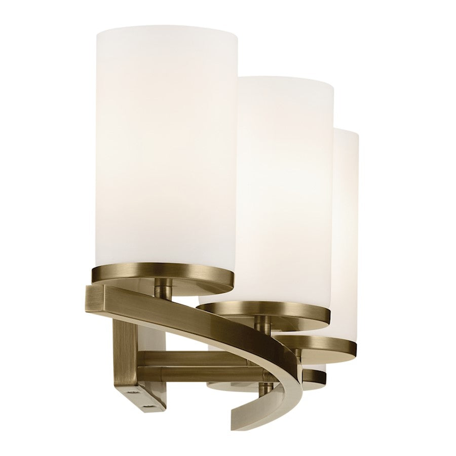 4 Light Linear 8.75" Bathroom Vanity Light, Brass