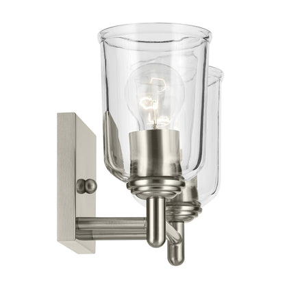 2 Light Linear 8.25" Bathroom Vanity Light, Nickel