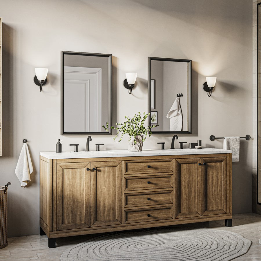 Kichler Jolie 1 Light Wall Sconce, Black/Clear Satin Etched