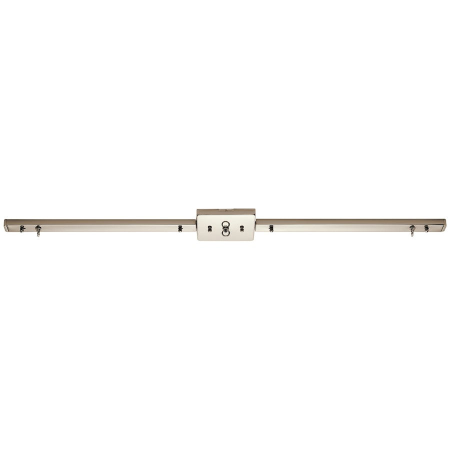 Kichler Multi Pendant Canopy 38in | Polished Nickel Steel | Ceiling Mount for Multiple Pendants | 38 x 5 x 0.75 in | Model 4900PN