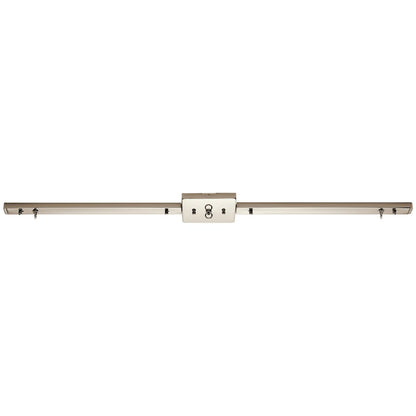 Kichler Multi Pendant Canopy 38in | Polished Nickel Steel | Ceiling Mount for Multiple Pendants | 38 x 5 x 0.75 in | Model 4900PN