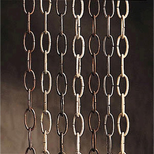 Kichler 36in Olde Bronze Steel Heavy Gauge Ceiling Chain | Accessory Chain for Lighting | Hanging Light Support | 36 x 1 in | Model 4901OZ
