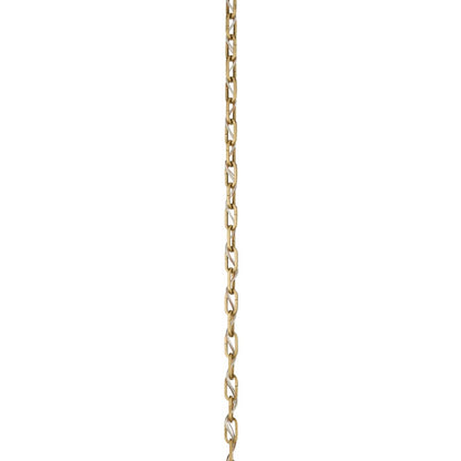 Kichler 36in Heavy Duty Square Accessory Chain | Lacquered Brass Brass | Ceiling Fan Extension | 36 x 1 in | Model 4902LBR