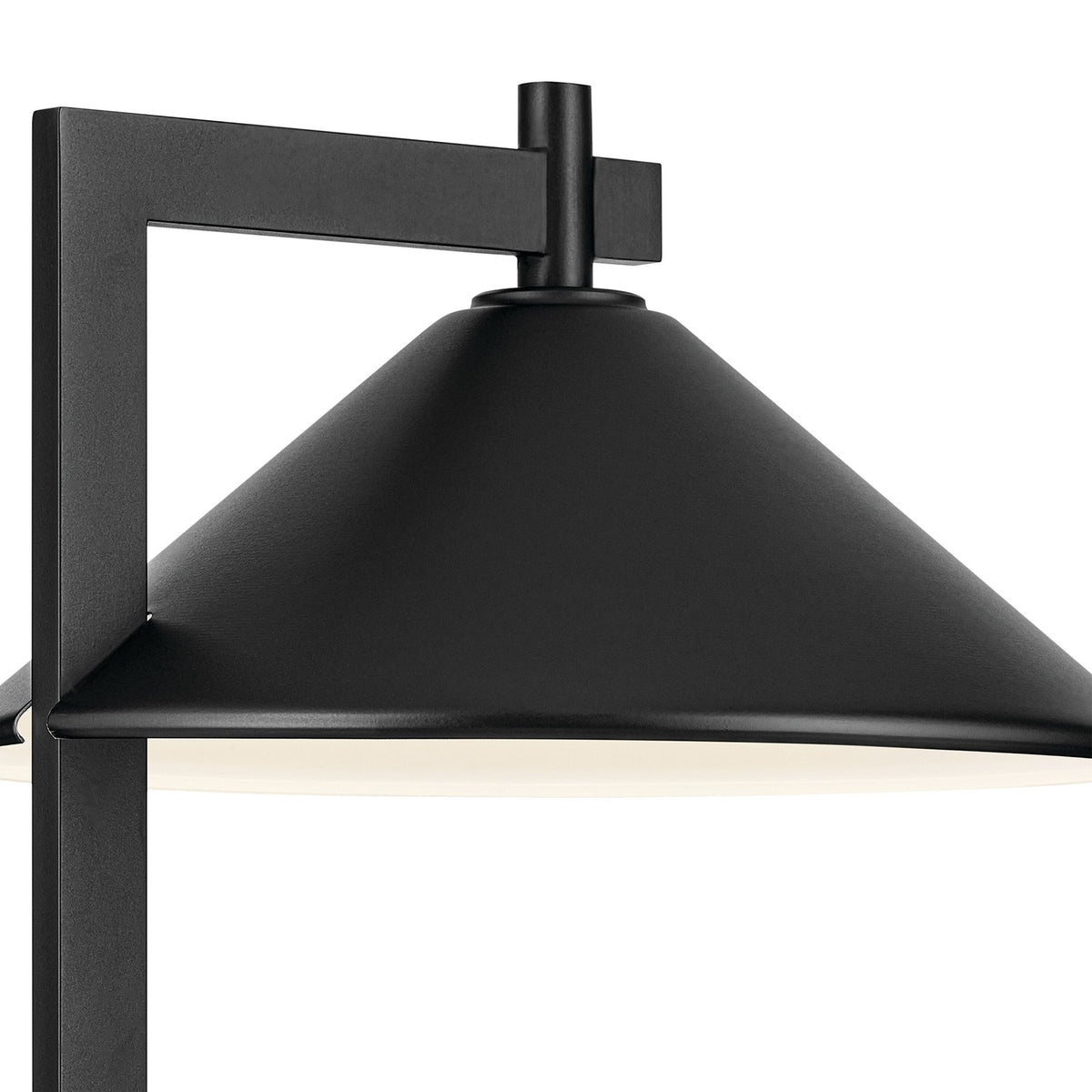 Kichler Ripley 16in 1-Light Outdoor Post Light | Black Aluminum | Entryway & Garden | 16 x 12 in | Model 49063BK