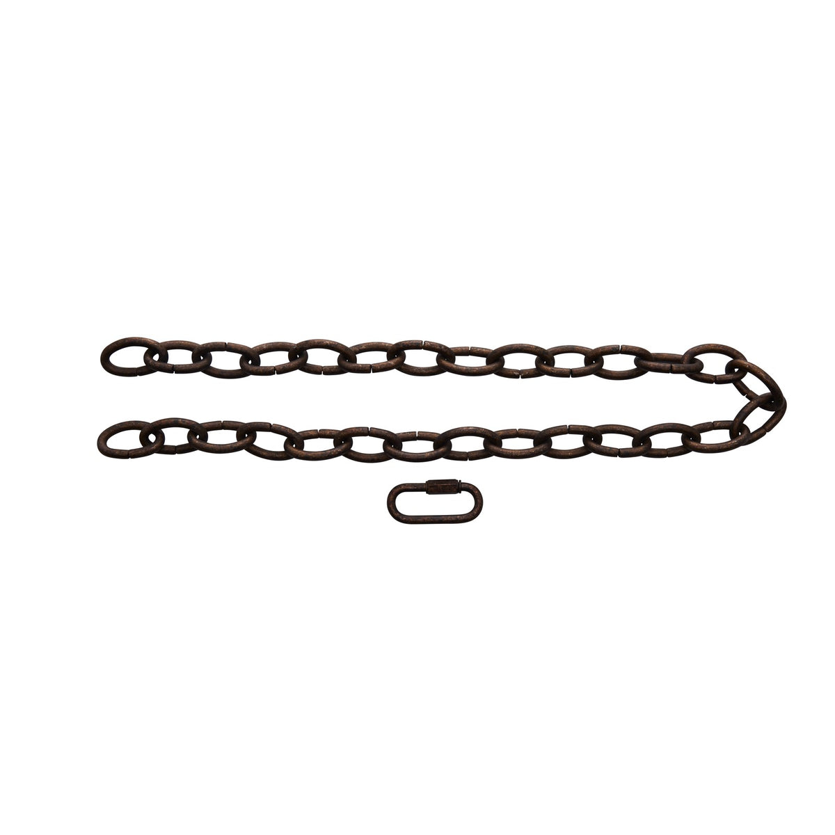 Kichler Heavy Gauge Chain 36in | Terrene Bronze Steel | Ceiling Accessory for Hanging Lights | 36 x 1 in | Model 4908TRZ