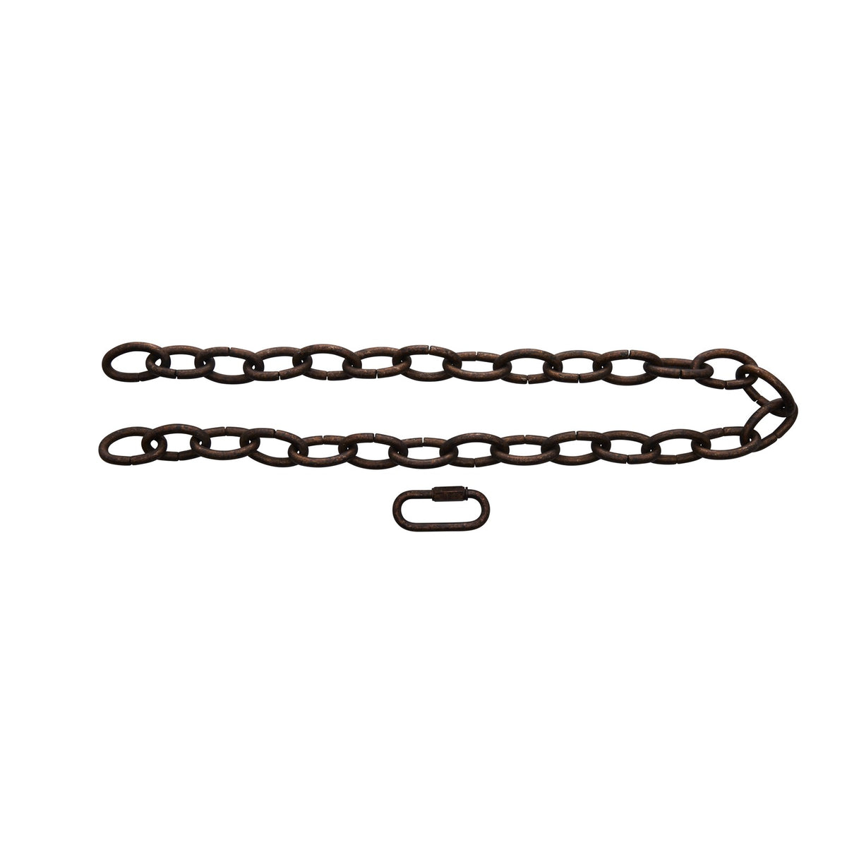 Kichler Heavy Gauge Chain 36in | Terrene Bronze Steel | Ceiling Accessory for Hanging Lights | 36 x 1 in | Model 4908TRZ