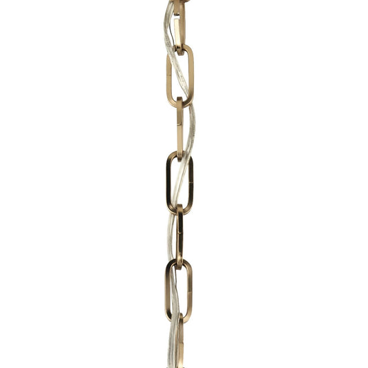 Kichler Accessory Chain 36in | Black Steel | Ceiling Fan & Light Fixture Extension | 36 x 1 x 1 in | Model 4921BK