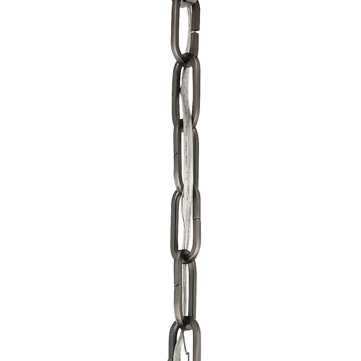 Kichler Accessory 36in Light Chain | Classic Pewter Steel | For Chandeliers & Pendants | 36 x 1 in | Model 4921CLP