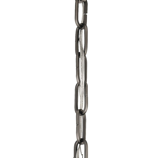 Kichler Accessory 36in Light Chain | Classic Pewter Steel | For Chandeliers & Pendants | 36 x 1 in | Model 4921CLP