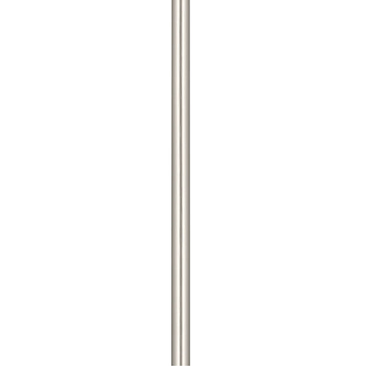 Kichler Stem 12in Downrod | Brushed Nickel Steel | Ceiling Fan Extension | 0.75 x 12 in | Model 4935NI