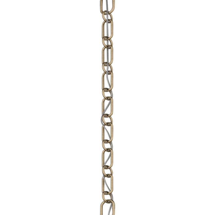 Kichler Accessory 36in Round Decorative Chain | Steel Champagne Bronze | Extend Pendant & Chandelier Height | 36 x 0.75 in | Model 4945CPZ