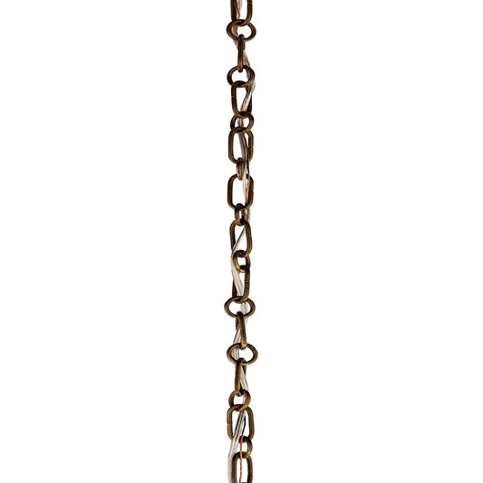 Kichler 36in Round Decorative Chain | Lacquered Bronze Steel | Ceiling Fan Extension | 36 x 0.75 in | Model 4945LBZ