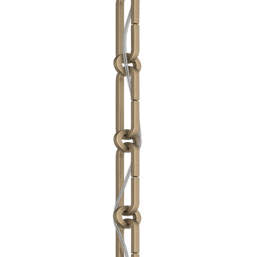 Kichler Accessory 36in Square Decorative Chain | Champagne Bronze Steel | Ceiling Fan Extension | 36 x 1 in | Model 4946CPZ