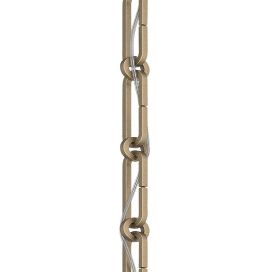 Kichler Accessory 36in Square Decorative Chain | Champagne Bronze Steel | Ceiling Fan Extension | 36 x 1 in | Model 4946CPZ