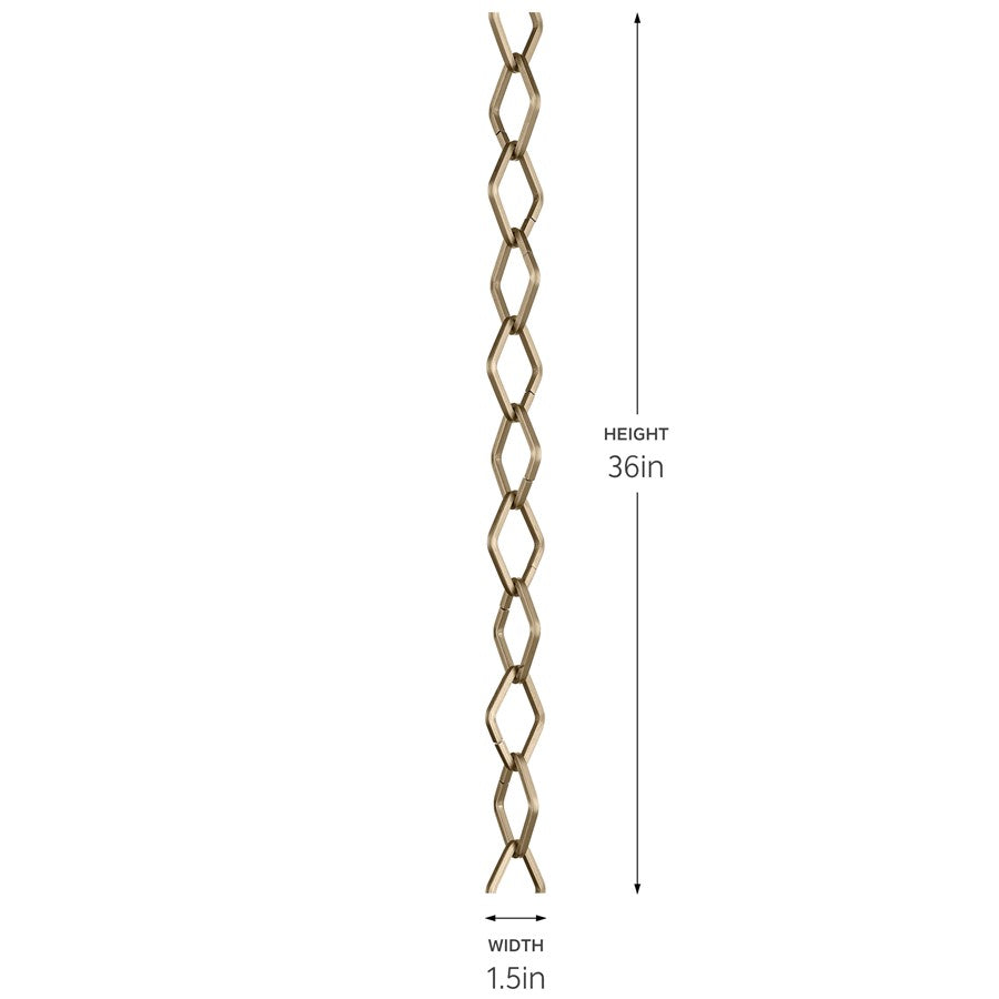 Kichler Diamond Chain, Champagne Bronze