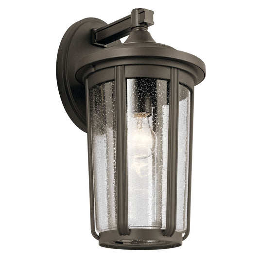 Kichler Fairfield Large Outdoor 1-Light Wall | Traditional Olde Bronze Aluminum | Entryway & Covered Patio | 9 x 10 x 17 in | Model 49894OZ