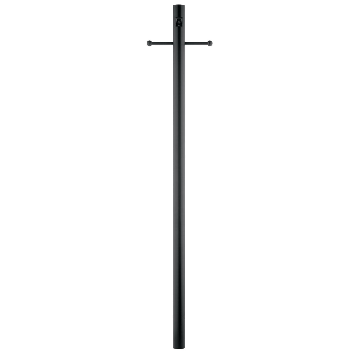 Kichler 3"x84" Direct Burial Ladder Rest Photocell Post, Black