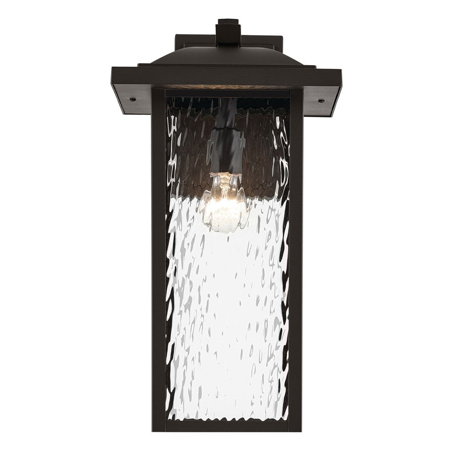 Kichler Capanna 1 Light Outdoor Wall XL, Olde Bronze/Clear Water