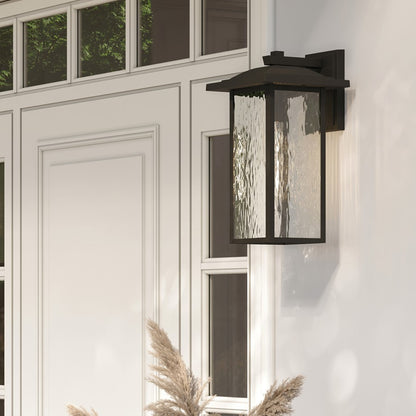 Kichler Capanna 1 Light Outdoor Wall XL, Olde Bronze/Clear Water
