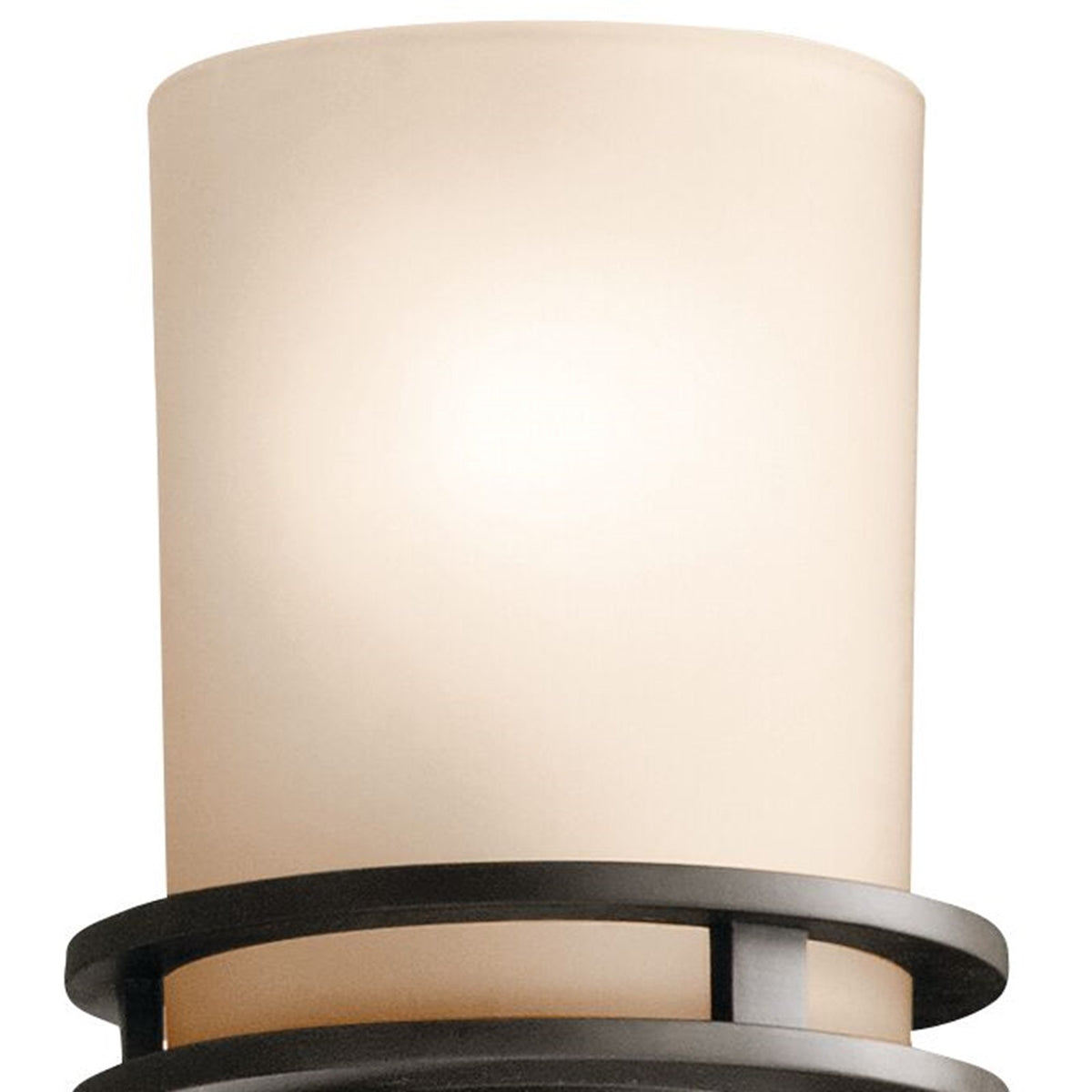 Kichler Hendrik 43in 5-Light Vanity Light | Contemporary Olde Bronze and Light Umber Glass | Bathroom Vanity | 43 x 8 in | Model 5085OZ