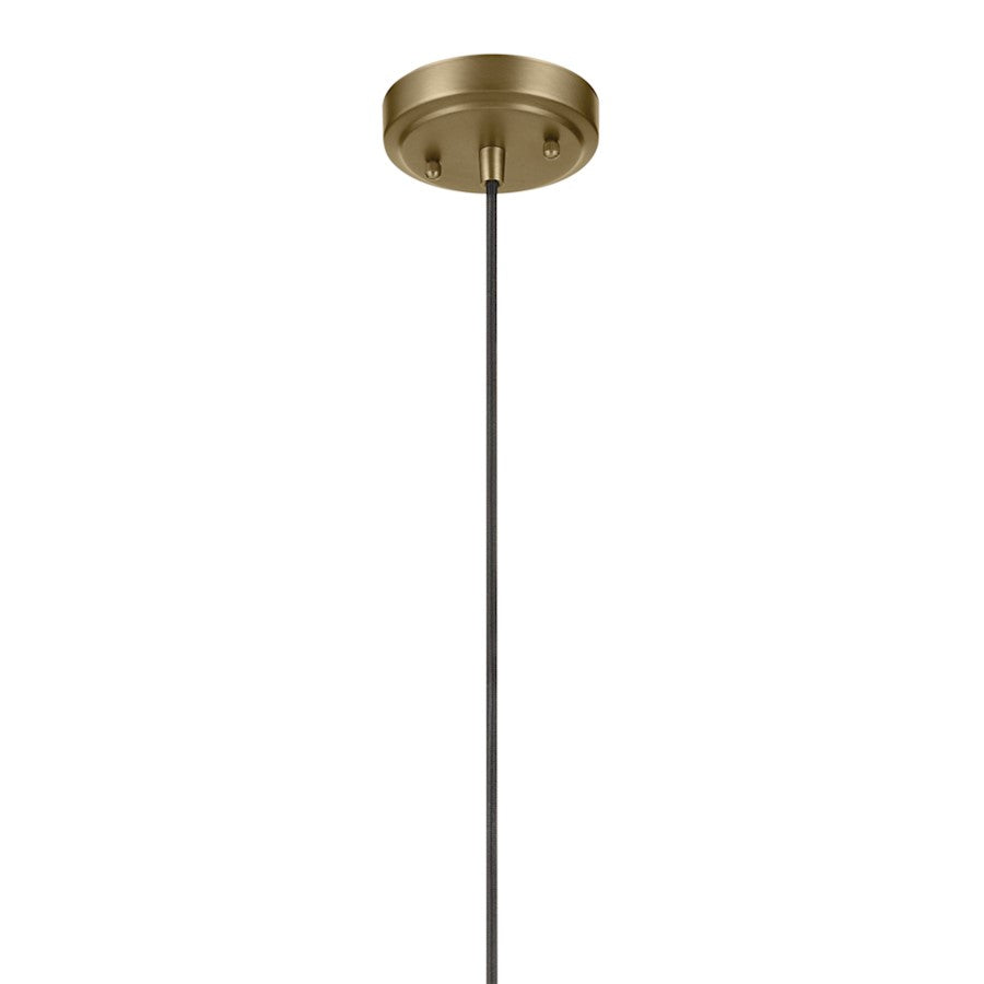 Kichler Zailey 1 Light Cone 14.25" Pendant, Natural Brass - 52177NBR