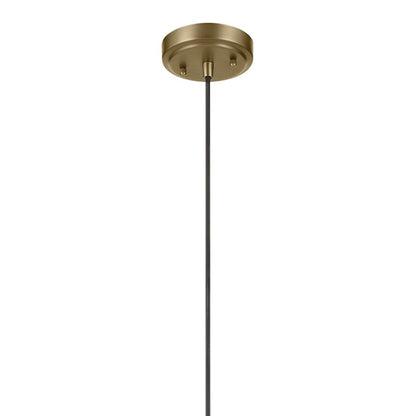 Kichler Zailey 1 Light Cone 14.25" Pendant, Natural Brass - 52177NBR