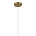 Kichler Zailey 1 Light Cone 14.25" Pendant, Natural Brass - 52177NBR