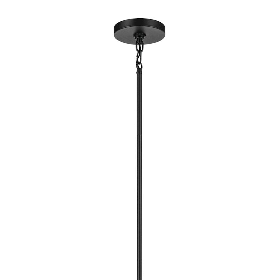 10 Light Candle 20.5" Chandelier, Large, Black