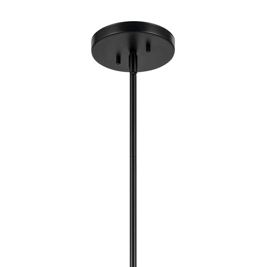 4 Light 20.25" Chandelier Small Chandelier, Black