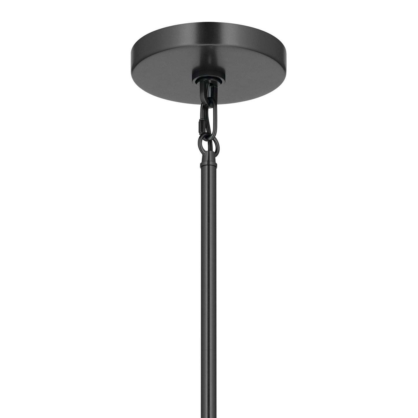 Kichler Erma 4in 1-Light Mini Pendant | Traditional Black Steel and Clear Satin Etched Glass | Kitchen Island & Dining Room | 7.5 in H | Model 52444BKCLR