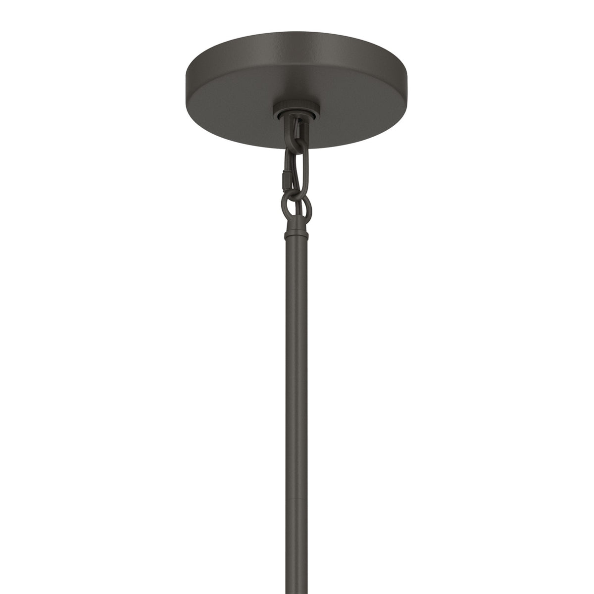 Kichler Erma 4in 1-Light Mini Pendant | Traditional Olde Bronze Steel and Clear Satin Etched Glass | Kitchen Island & Dining Room | 7.5 in H | Model 52444OZCLR