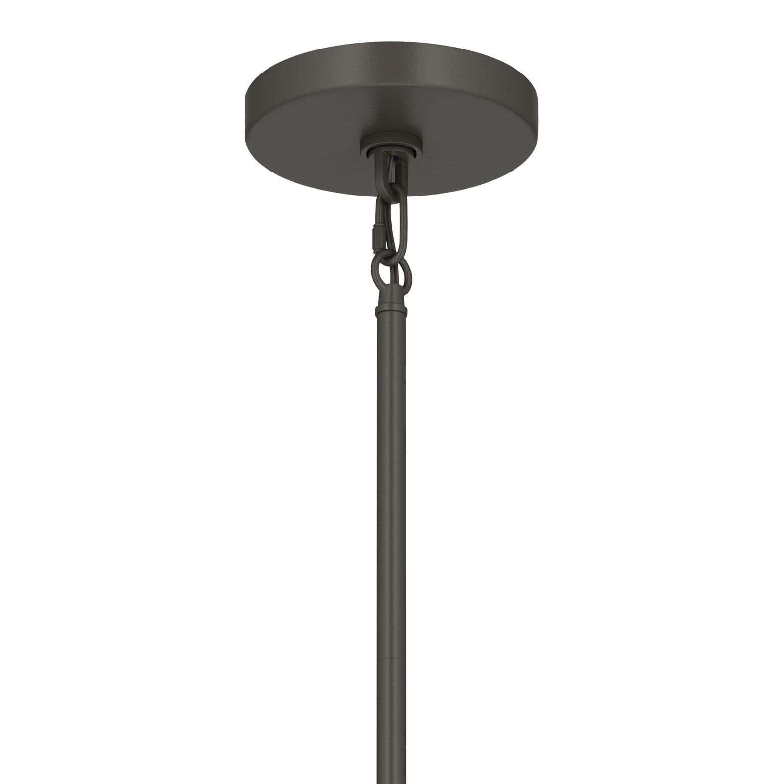 Kichler Erma 4in 1-Light Mini Pendant | Traditional Olde Bronze Steel and Clear Satin Etched Glass | Kitchen Island & Dining Room | 7.5 in H | Model 52444OZCLR