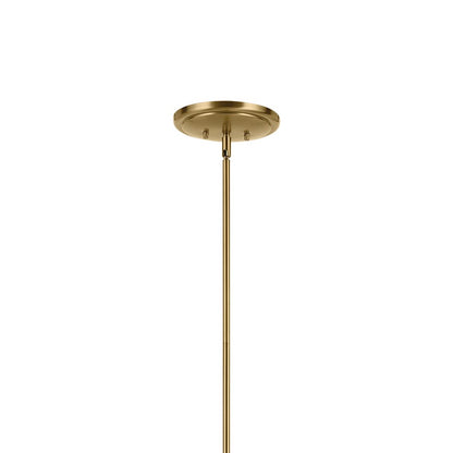 8 Light 16.75" Chandelier, Large, Brass