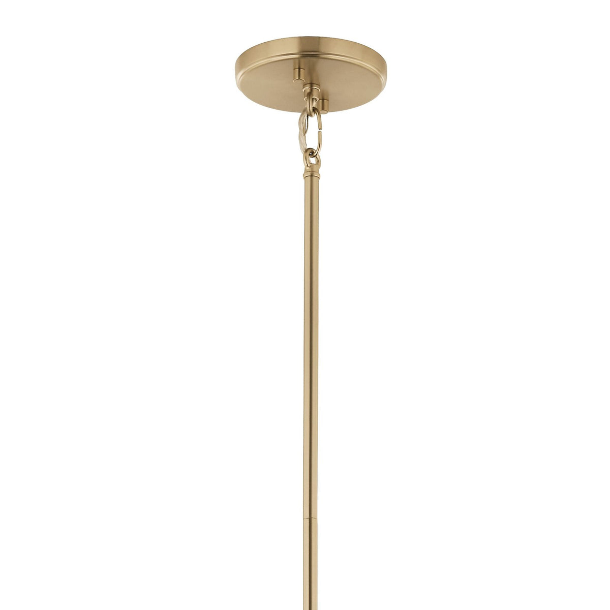 Kichler Eisley 16in 4-Light Foyer Pendant | Champagne Bronze Steel | Entryway & Living Room | 16 x 16 x 21.25 in | Model 52626CPZ