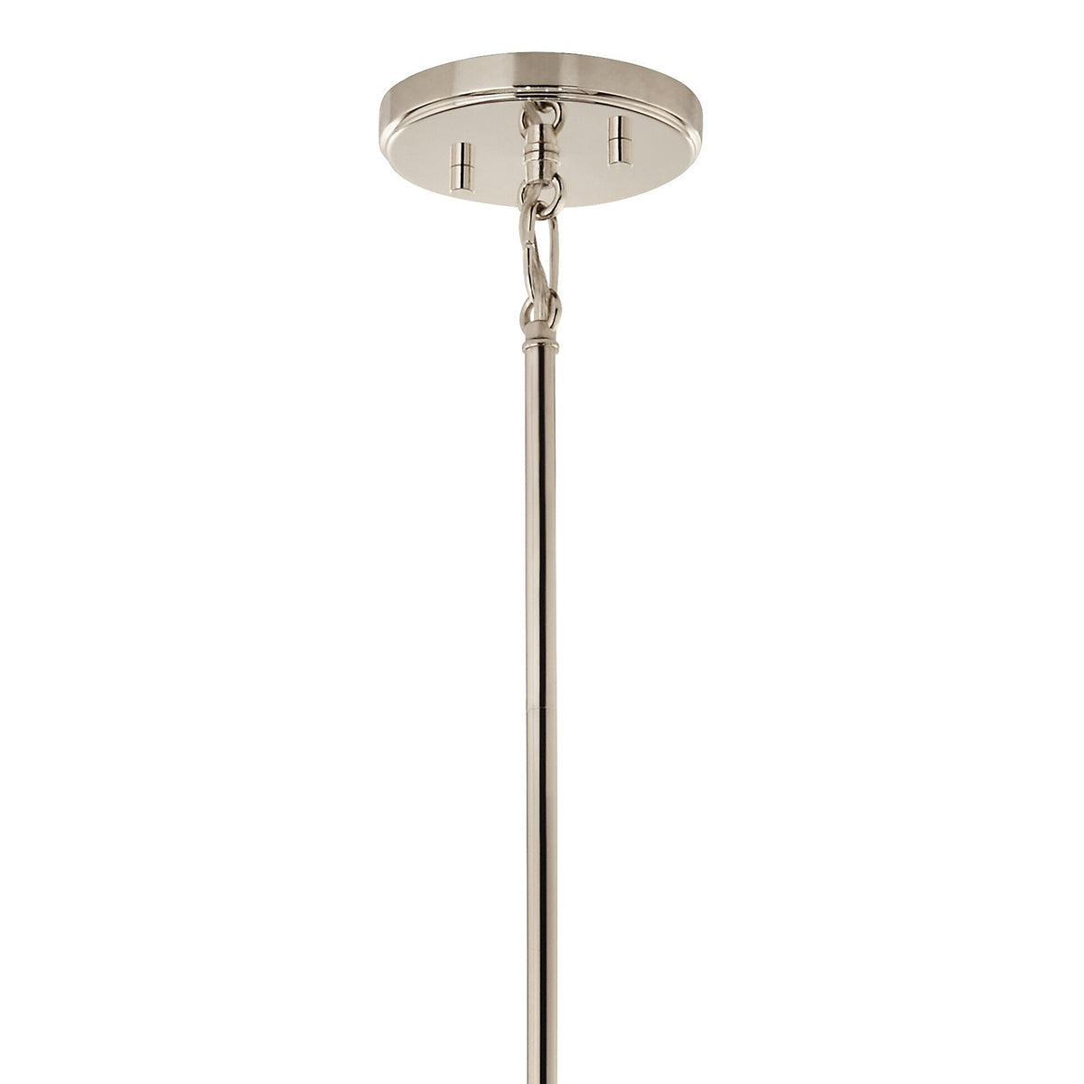 Kichler Eisley 22in 4-Light Foyer Pendant | Modern Polished Nickel Steel | Kitchen Island & Entryway | 22 x 22 x 30 in | Model 52627PN