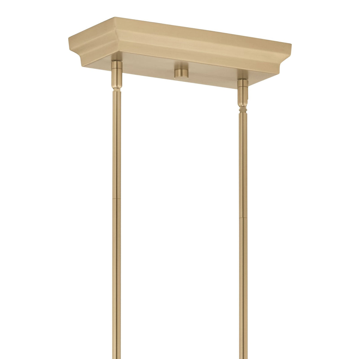 Kichler Sycara 48in 14-Light Linear Chandelier | Modern Champagne Bronze Steel & Clear Crystal | Dining Room & Living Room | Model 52670CPZ