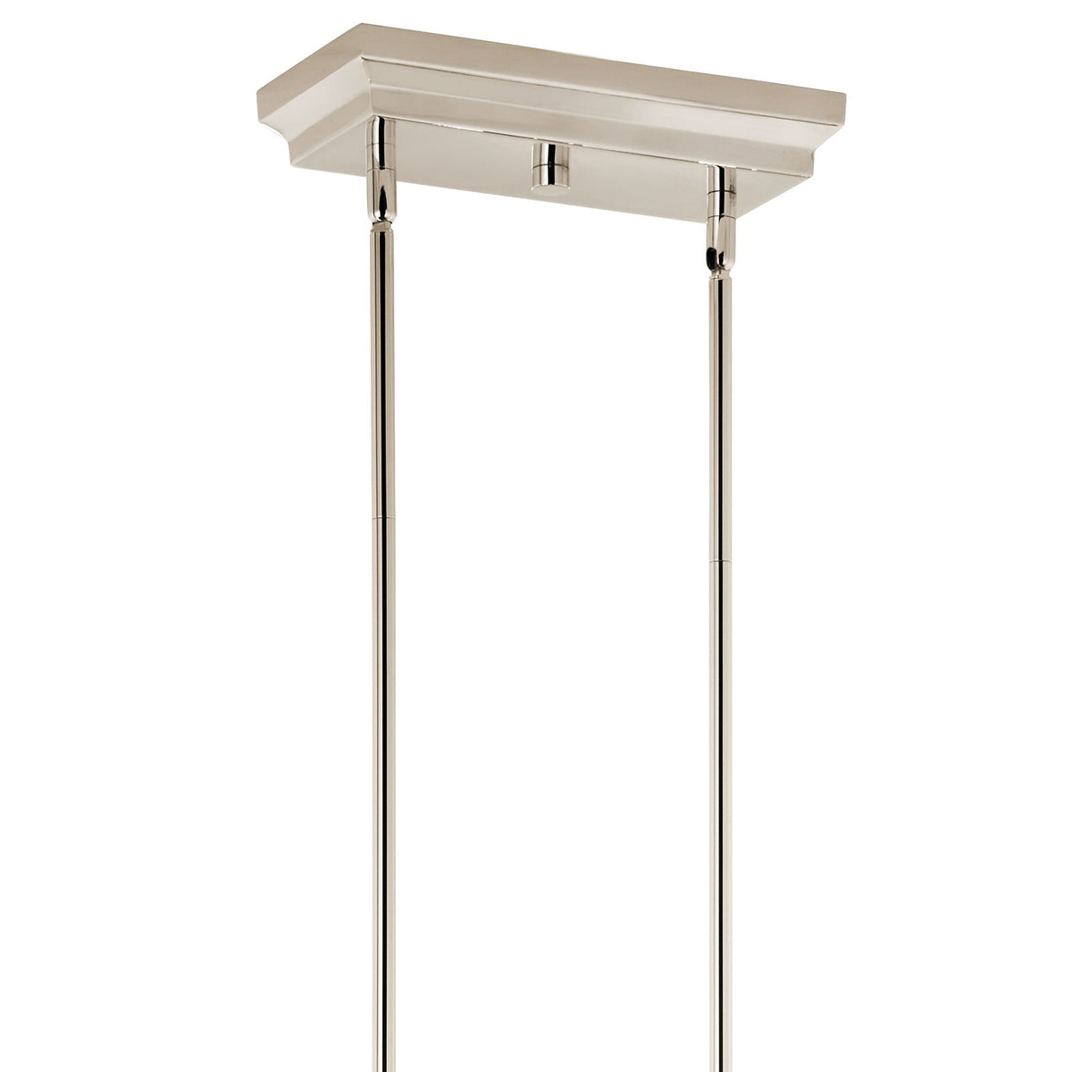 Kichler Sycara 48in 14-Light Linear Chandelier | Polished Nickel Steel and Clear Optical Crystal | Dining Room & Kitchen Island | Model 52670PN