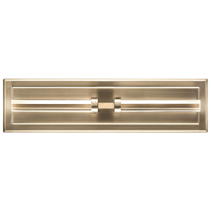 Kichler Sycara 19in 2-Light Wall Sconce | Champagne Bronze Steel and Clear Optical Crystal | Bedroom & Hallway Accent | 5 x 19 in | Model 52671CPZ