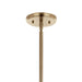 Kichler Velestino 6Lt Round 21" Chandelier 1 Tier MED, Bronze Flute - 52679CPZ